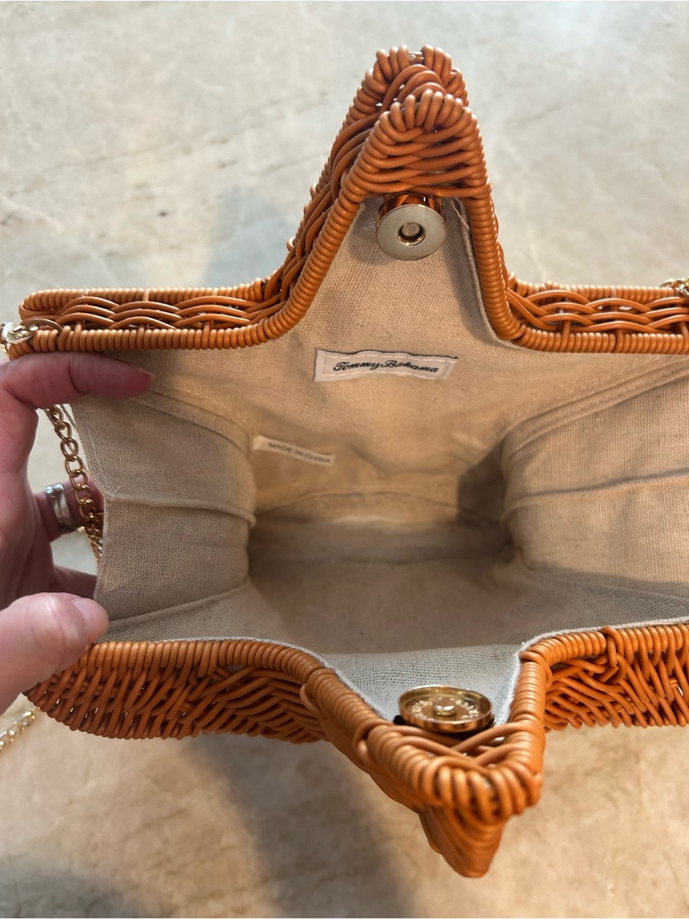 Tommy Bahama NWT Woven Star  Fish Crossbody Bag Beach Purse - Picture 6 of 7